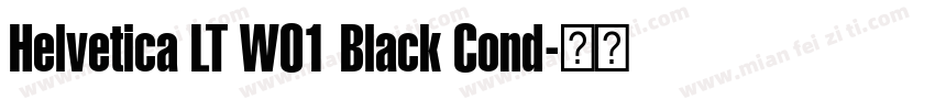Helvetica LT W01 Black Cond字体转换